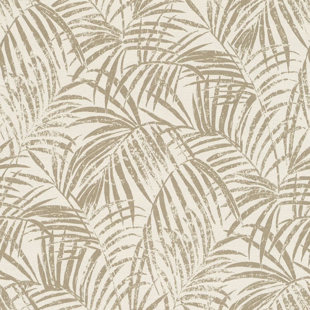 Advantage by Brewster 4035-832174 Yumi Gold Palm Leaf Wallpaper
