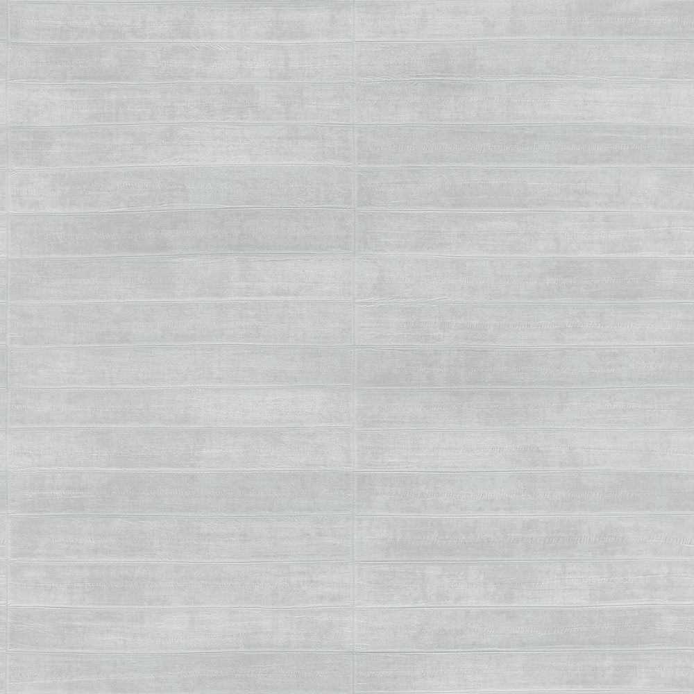 Advantage by Brewster 4041-418477 Dermot Silver Horizontal Stripe Wallpaper