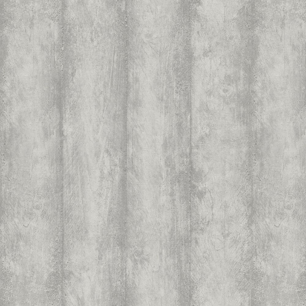 Advantage by Brewster 4041-429428 Flint Light Grey Wood Wallpaper
