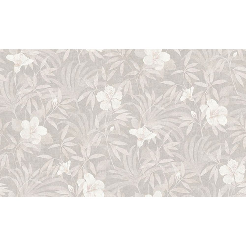 Advantage by Brewster 4044-38028-4 Malecon Grey Floral Wallpaper