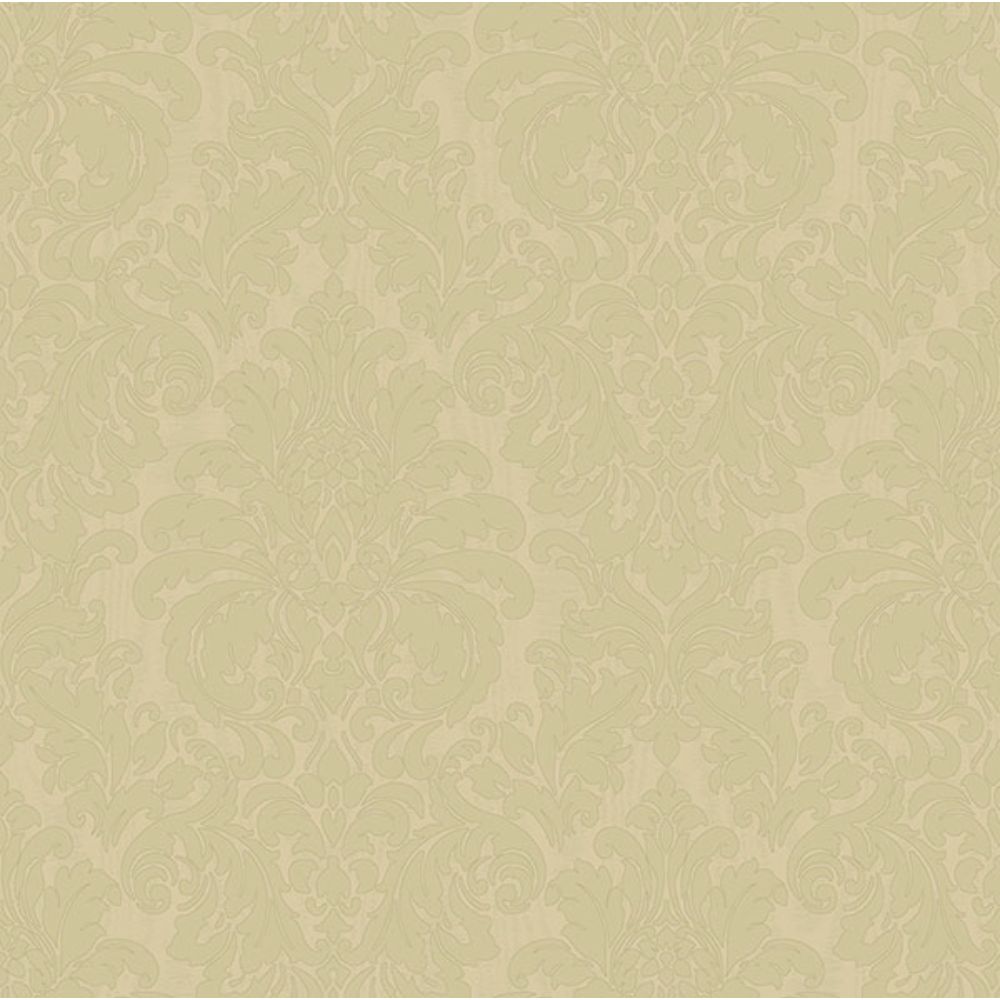 Sirpi by Brewster 4058-24800 Betina Gold Damask Wallpaper