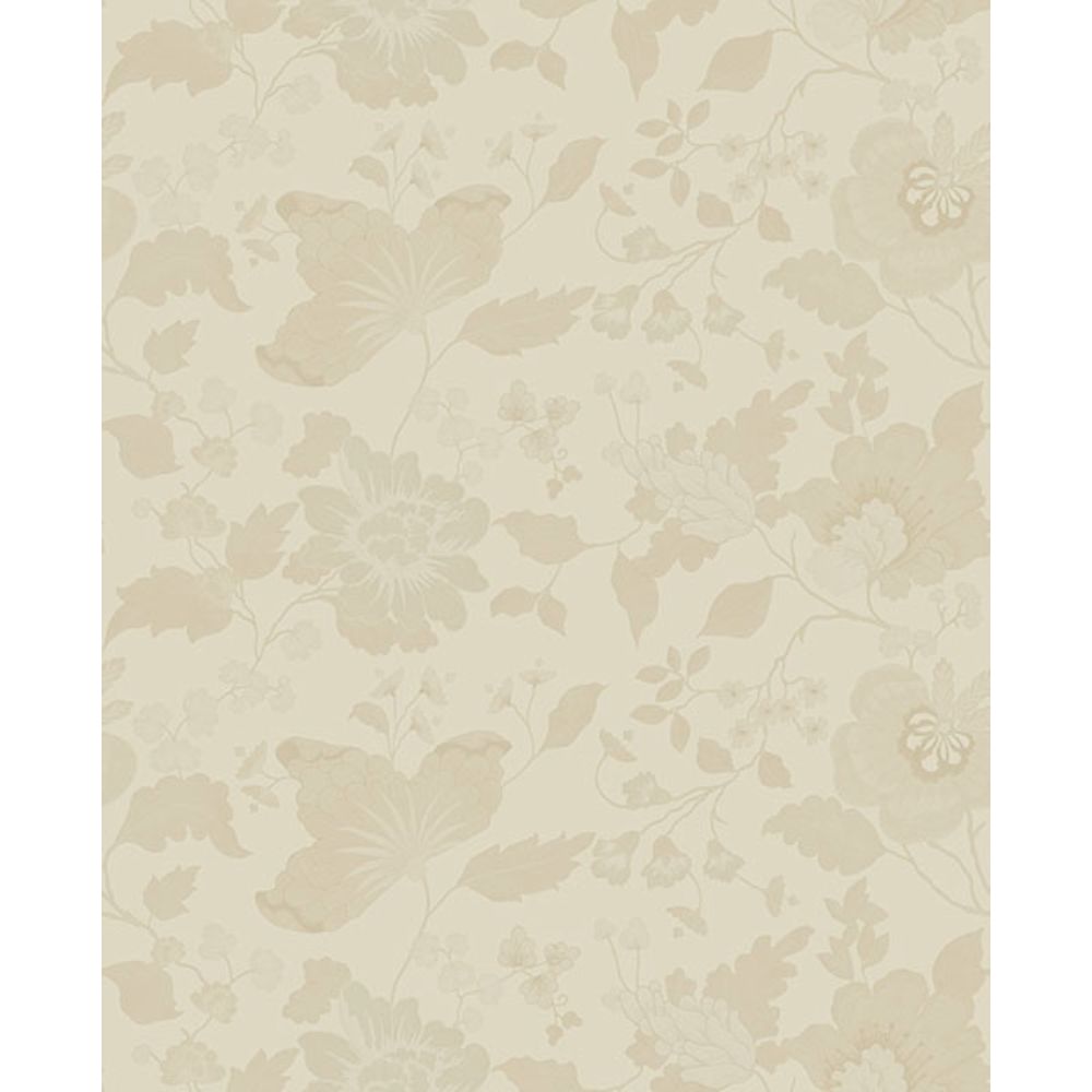 Sirpi by Brewster 4058-24842 Vittoria Cream Floral Wallpaper