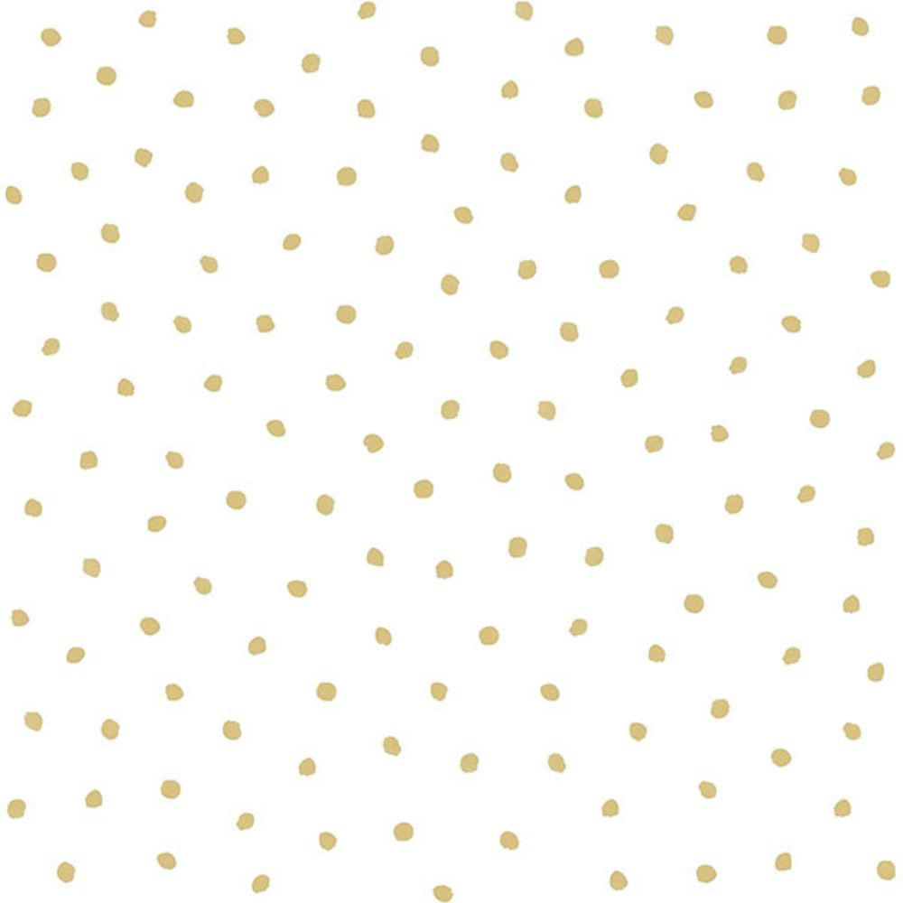 Chesapeake by Brewster 4060-138937 Pixie Gold Dots Wallpaper