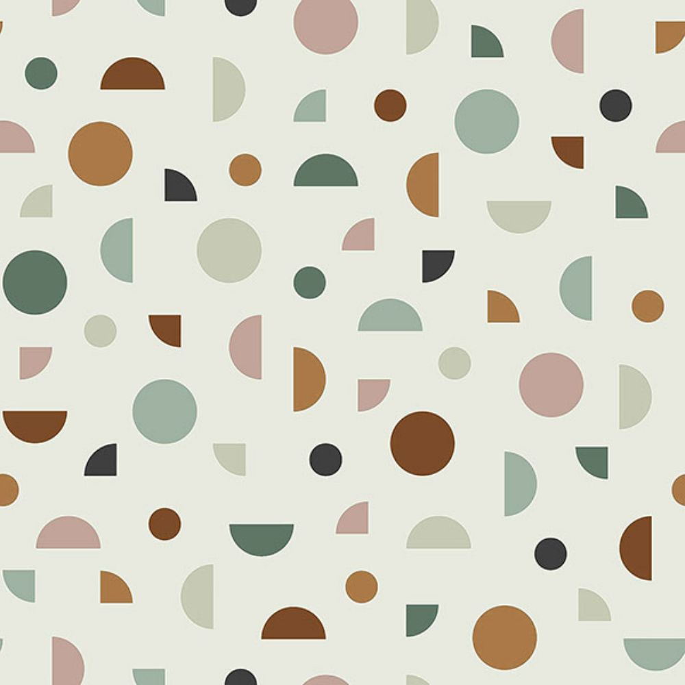 Chesapeake by Brewster 4060-139277 Marilee Multicolor Circles Wallpaper