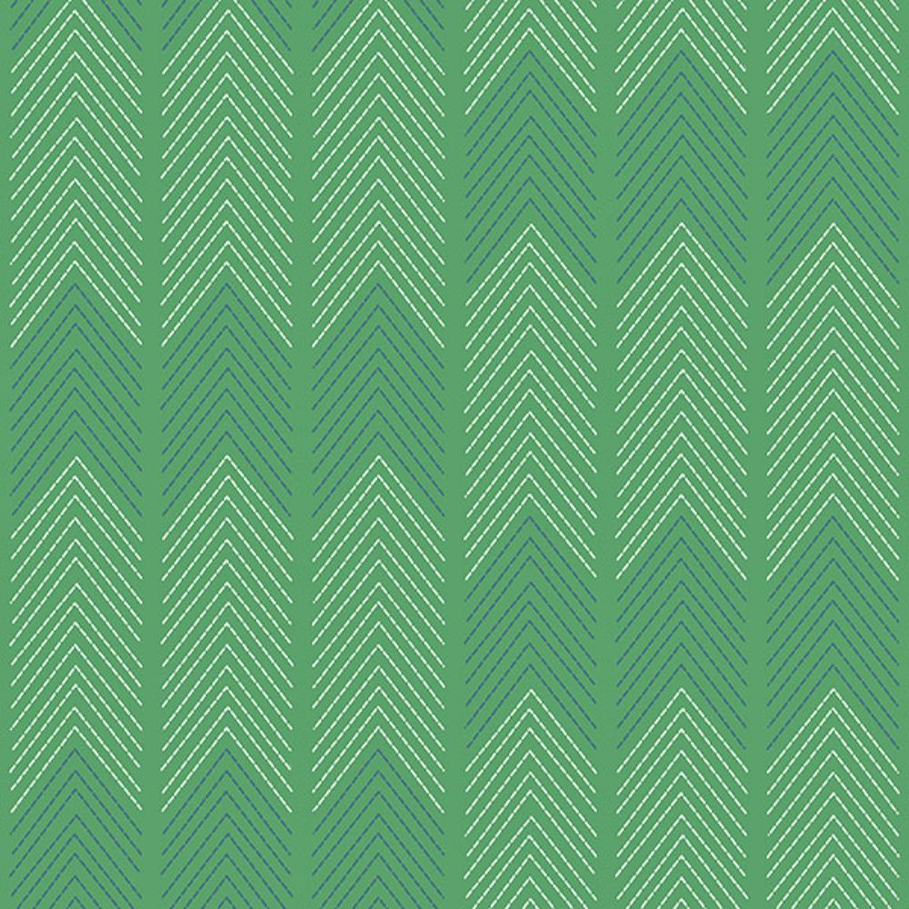 A-Street Prints by Brewster 4066-26525 Nyle Green Chevron Stripes Wallpaper