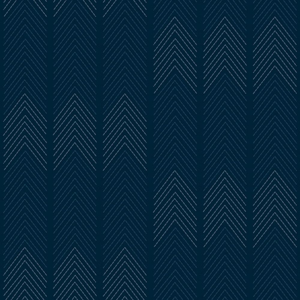 A-Street Prints by Brewster 4066-26526 Nyle Dark Blue Chevron Stripes Wallpaper