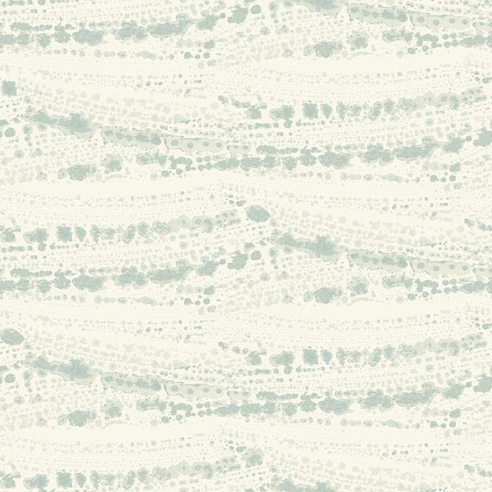 Chesapeake by Brewster 4071-71049 Rannell Aqua Abstract Scallop Wallpaper