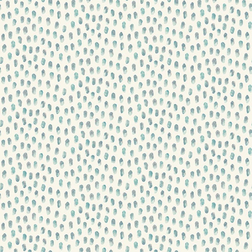 Chesapeake by Brewster 4071-71061 Sand Drips Aqua Painted Dots Wallpaper