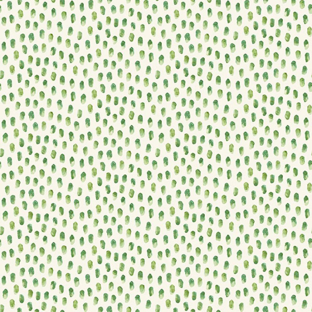 Chesapeake by Brewster 4071-71062 Sand Drips Green Painted Dots Wallpaper