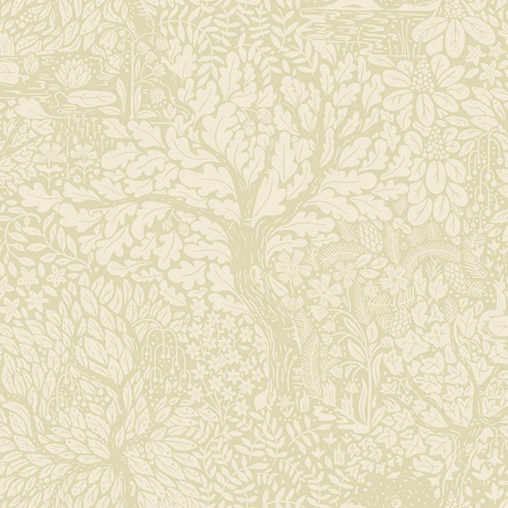 A-Street Prints by Brewster 4080-83109 Olle Neutral Forest Sanctuary Wallpaper