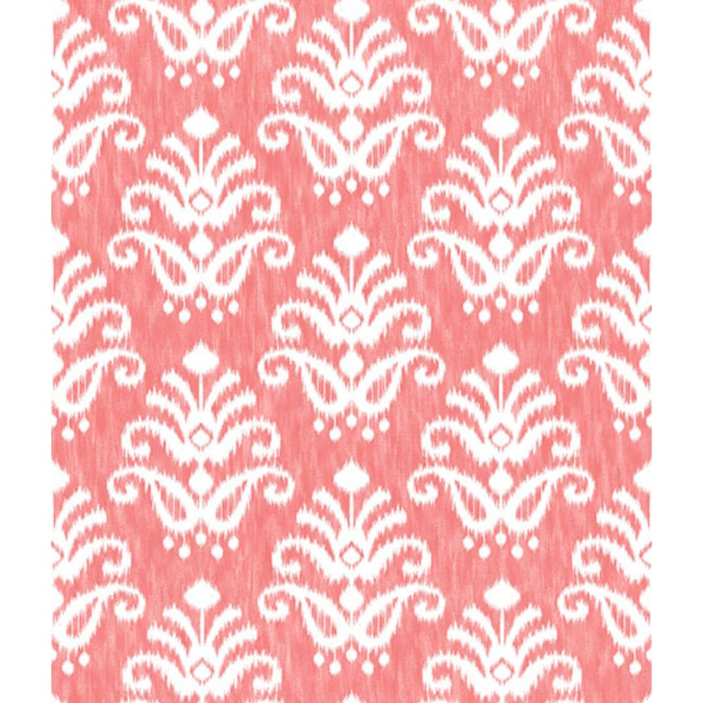 A-Street Prints by Brewster 4081-26330 Keaton Coral Medallion Wallpaper