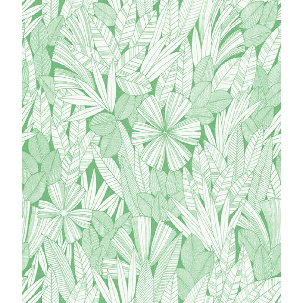 A-Street Prints by Brewster 4081-26345 Bannon Green Leaves Wallpaper