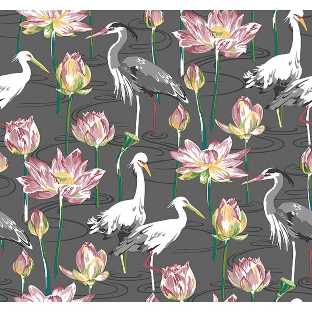 A-Street Prints by Brewster 4081-87553 Barton Grey Heron Wallpaper