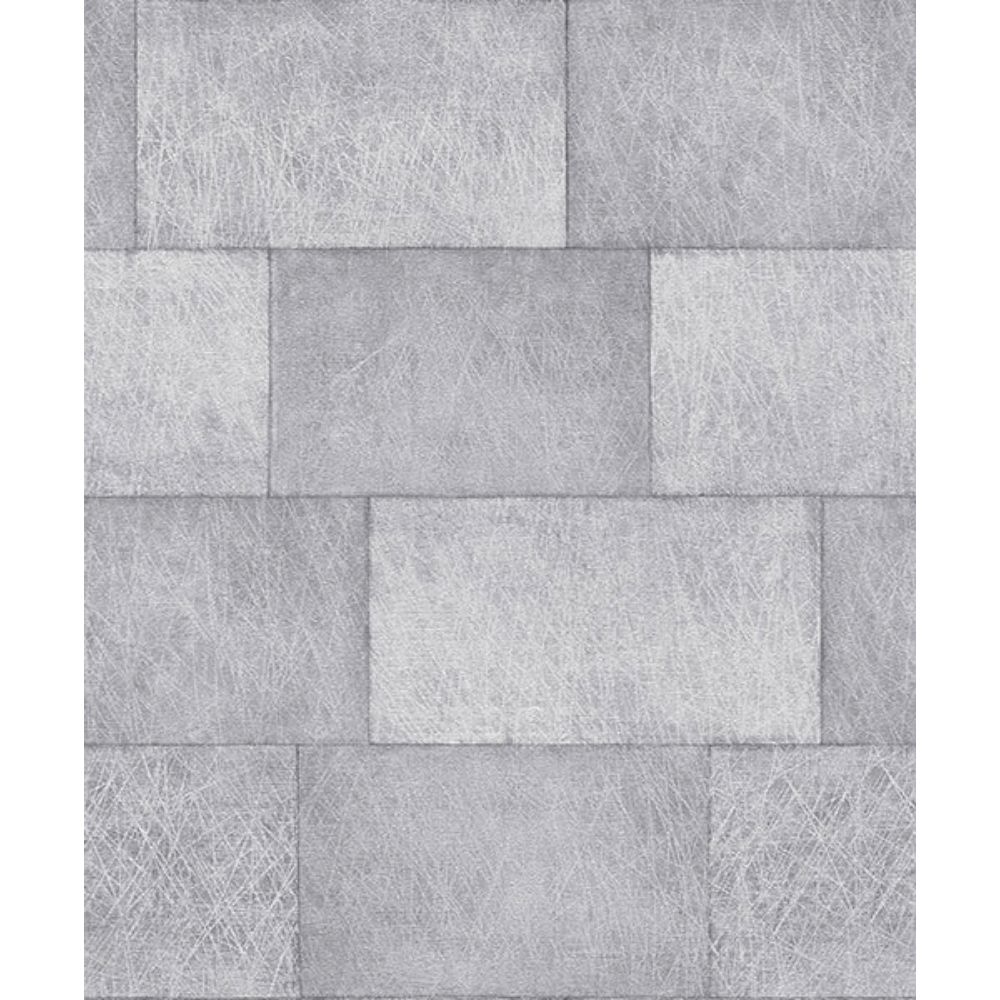 Advantage by Brewster 4082-382011 Lyell Light Grey Stone Wallpaper