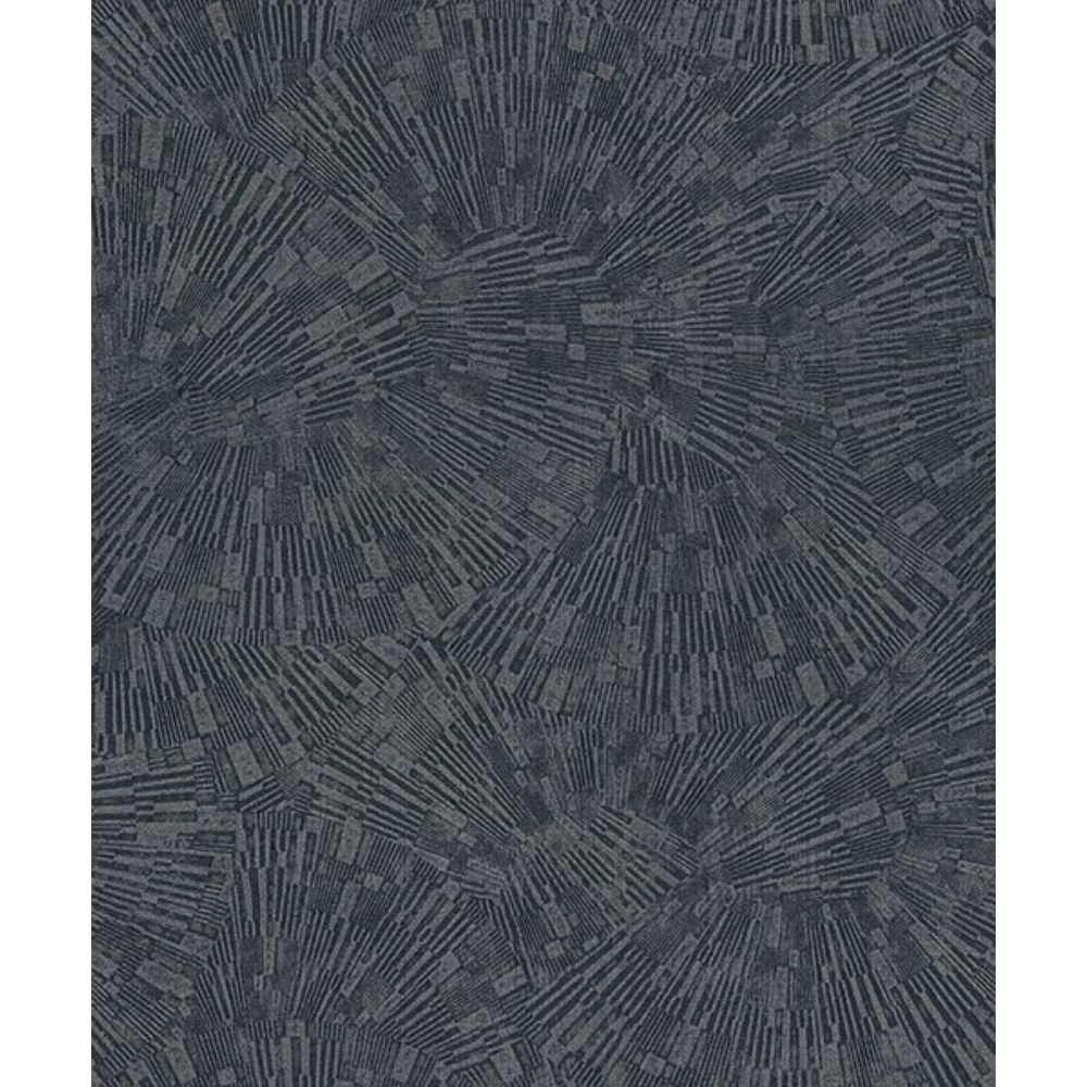 Advantage by Brewster 4082-382032 Agassiz Dark Grey Burst Wallpaper