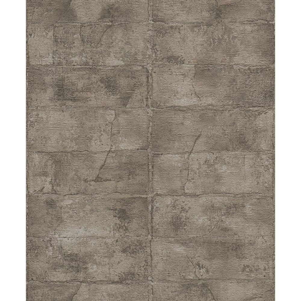 Advantage by Brewster 4096-520163 Clay Dark Grey Stone Wallpaper