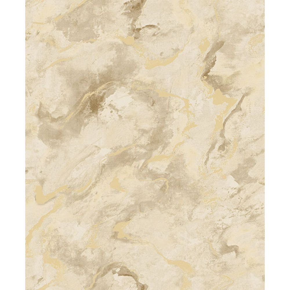 A-Street Prints by Brewster 4105-86601 Silenus Gold Marbled Wallpaper