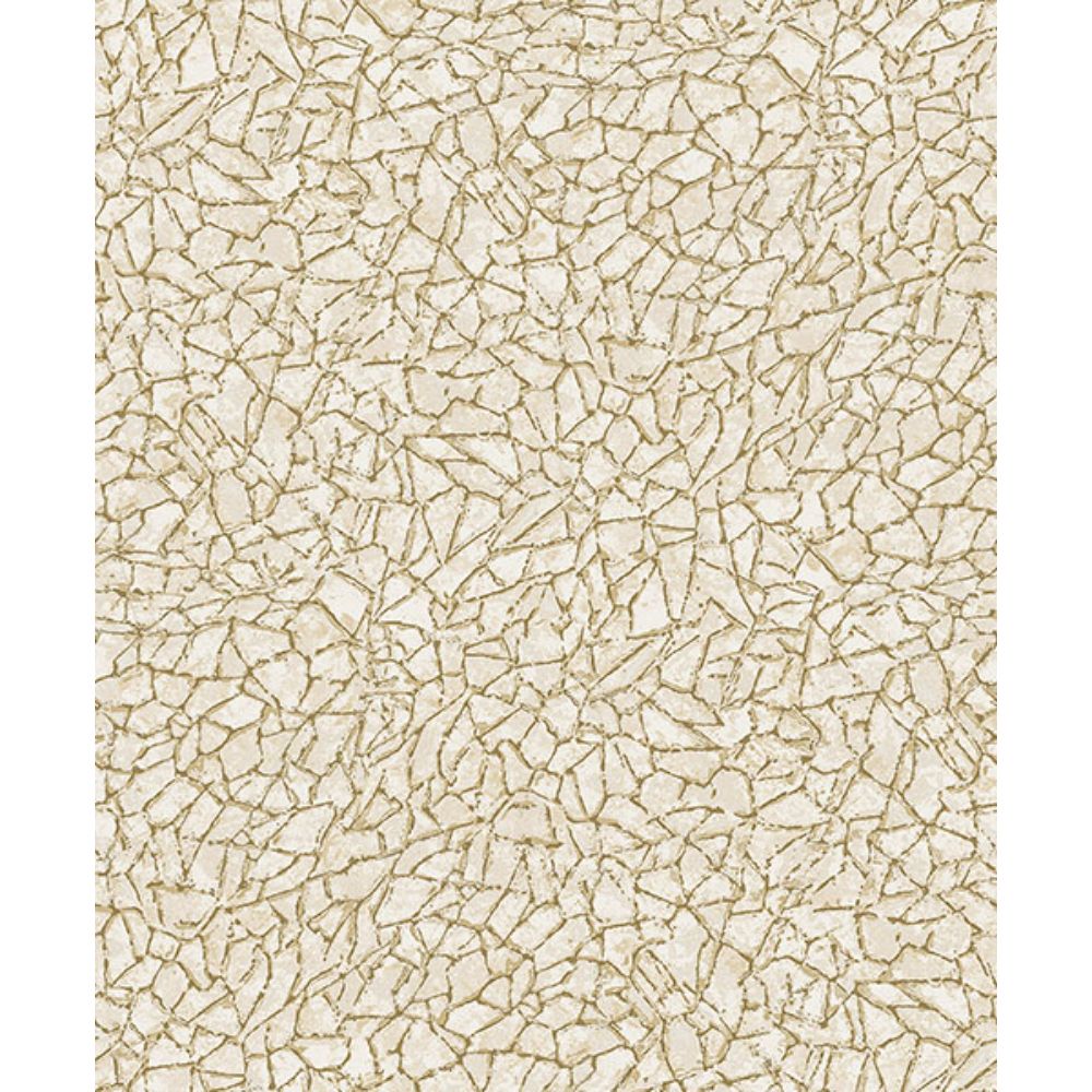A-Street Prints by Brewster 4105-86625 Soma Gold Metallic Crackling Wallpaper