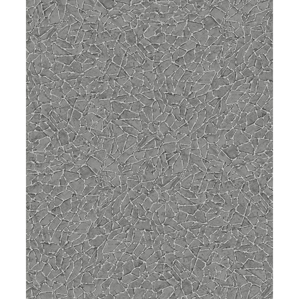 A-Street Prints by Brewster 4105-86626 Soma Sterling Metallic Crackling Wallpaper