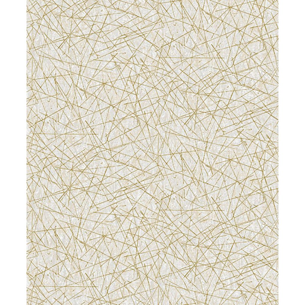 A-Street Prints by Brewster 4105-86631 Bulan Champagne Abstract Lines Wallpaper