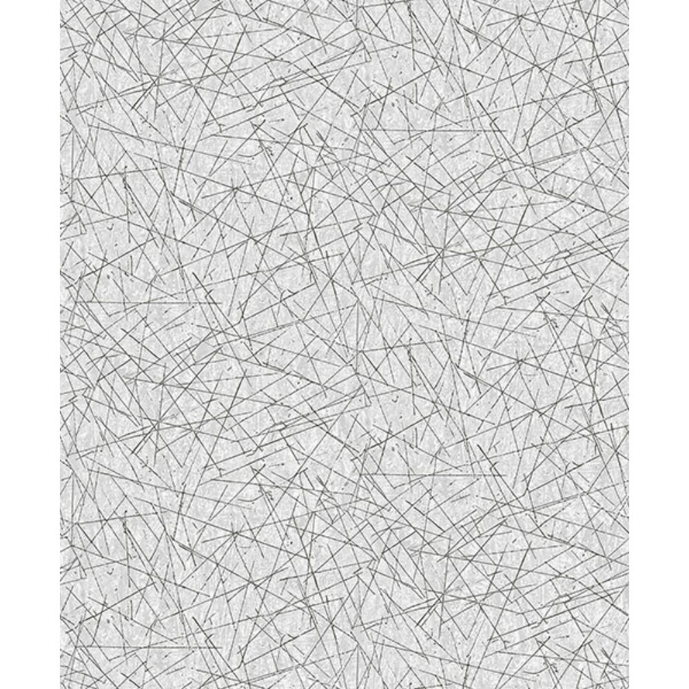 A-Street Prints by Brewster 4105-86633 Bulan Silver Abstract Lines Wallpaper