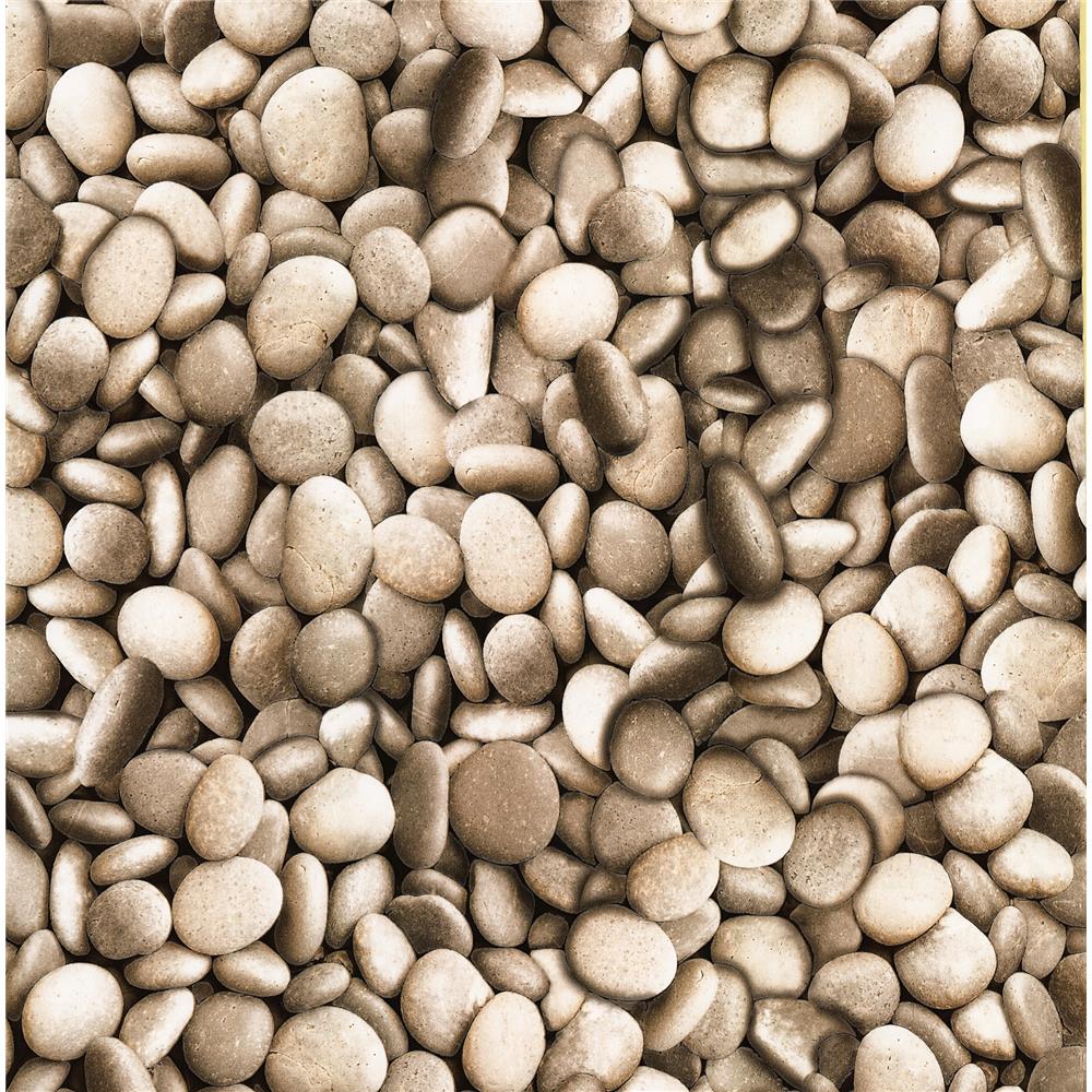 Brewster 412-56928 Sante Taupe Pebbles Wallpaper