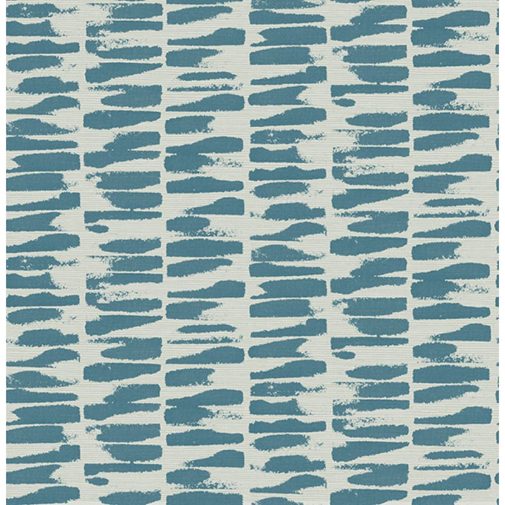 A-Street Prints by Brewster 4120-26844 Myrtle Sea Green Abstract Stripe Wallpaper