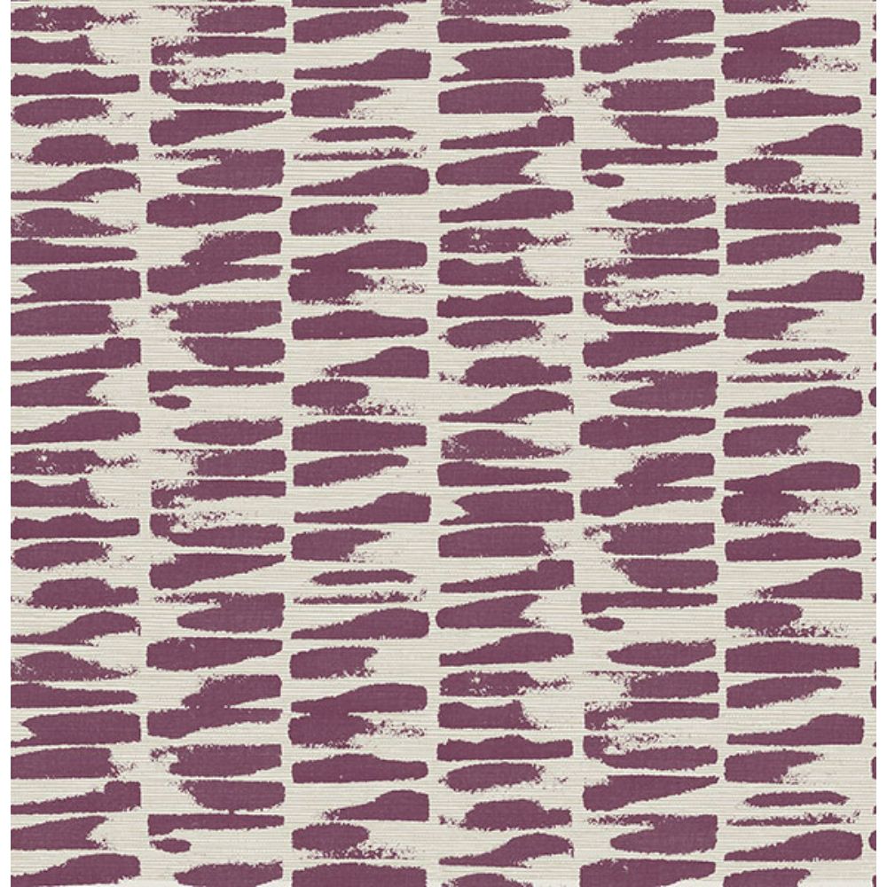 A-Street Prints by Brewster 4120-26846 Myrtle Purple Abstract Stripe Wallpaper