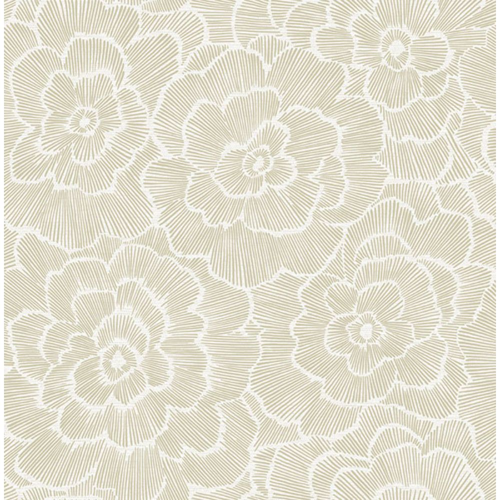 A-Street Prints by Brewster 4120-26852 Periwinkle Stone Textured Floral Wallpaper