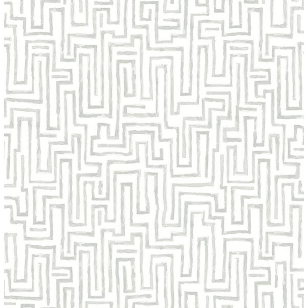 A-Street Prints by Brewster 4121-25703 Ramble Grey Geometric Wallpaper