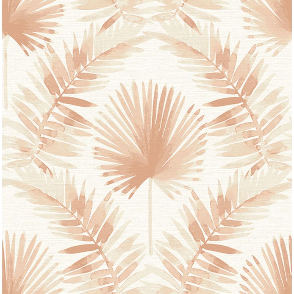 A-Street Prints by Brewster 4121-26914 Calla Rust Painted Palm Wallpaper