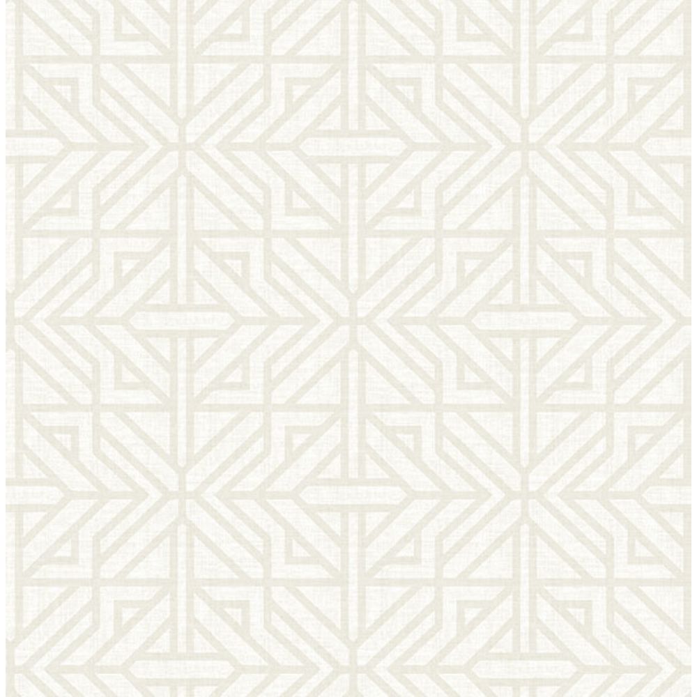 A-Street Prints by Brewster 4121-26929 Hesper Ivory Geometric Wallpaper