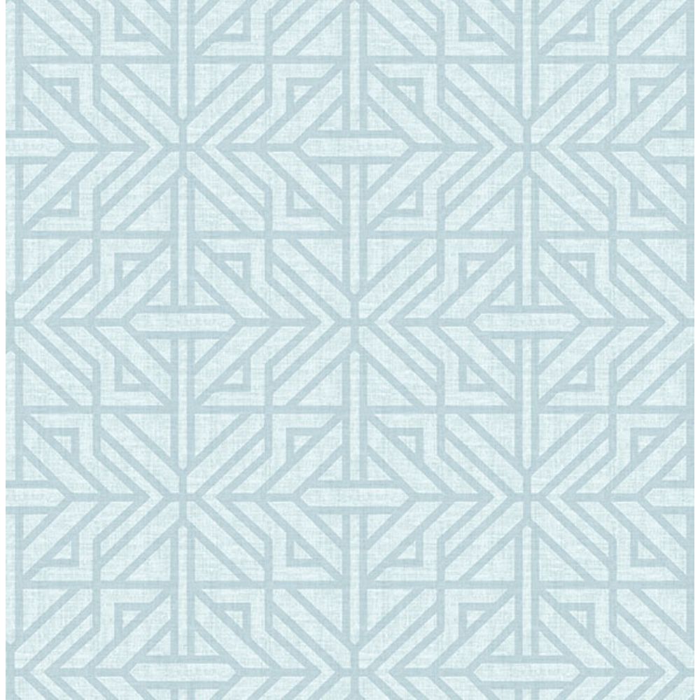 A-Street Prints by Brewster 4121-26932 Hesper Sky Blue Geometric Wallpaper