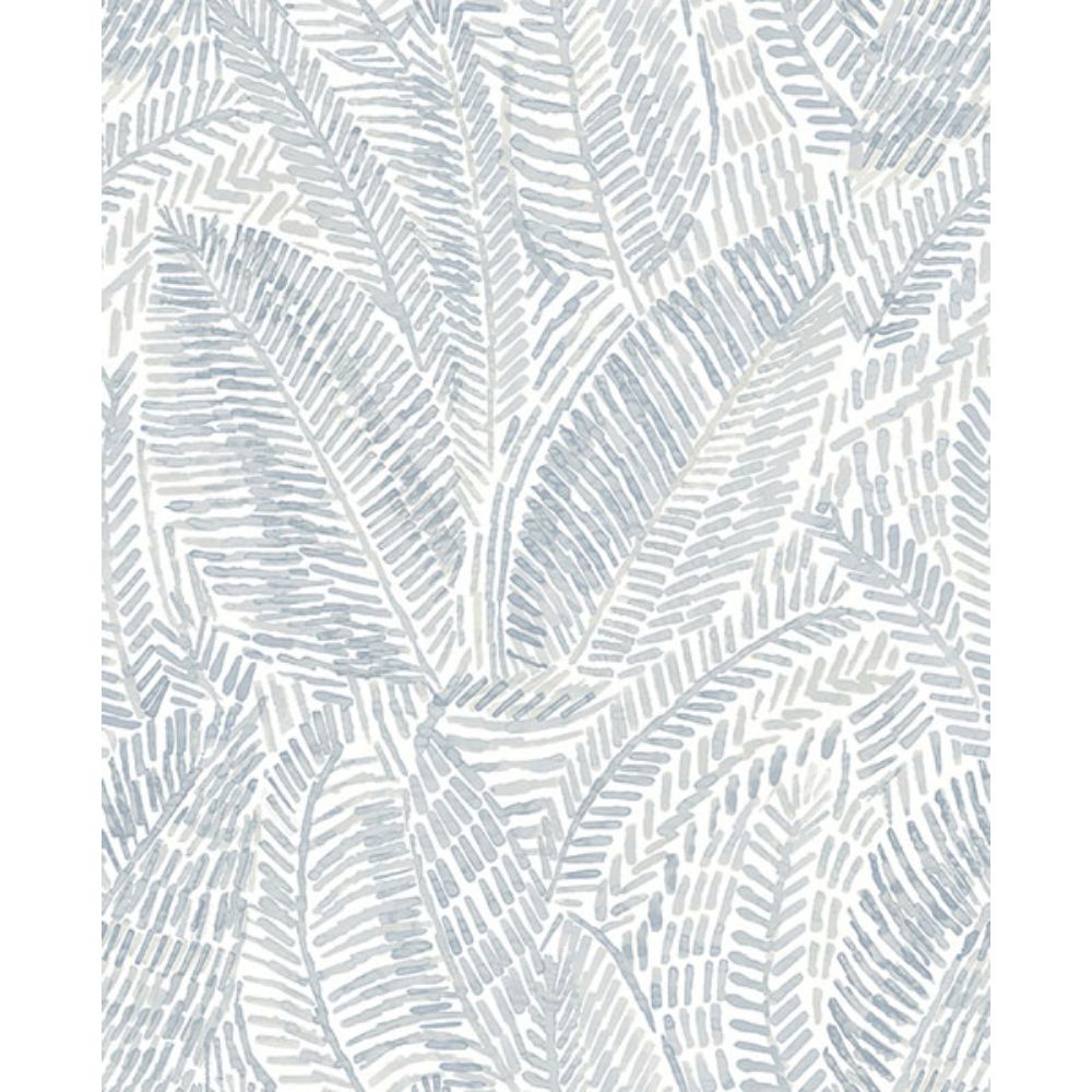 A-Street Prints by Brewster 4121-26951 Fildia Light Blue Botanical Wallpaper