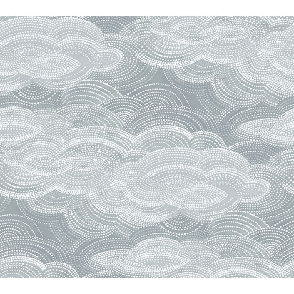 A-Street Prints by Brewster 4122-72404 Vision Slate Stipple Clouds Wallpaper