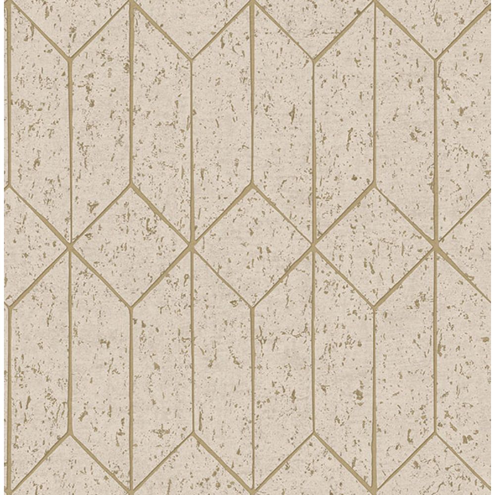 Advantage by Brewster 4125-26702 Hayden Bone Concrete Trellis Wallpaper
