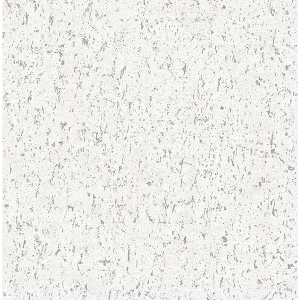 Advantage by Brewster 4125-26705 Callie White Concrete Wallpaper