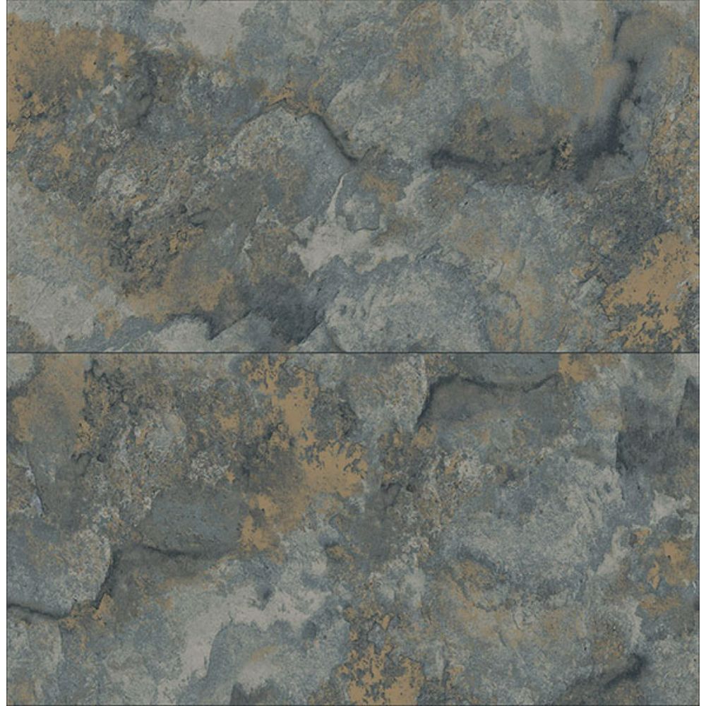 Advantage by Brewster 4125-26734 Aria Slate Marbled Tile Wallpaper