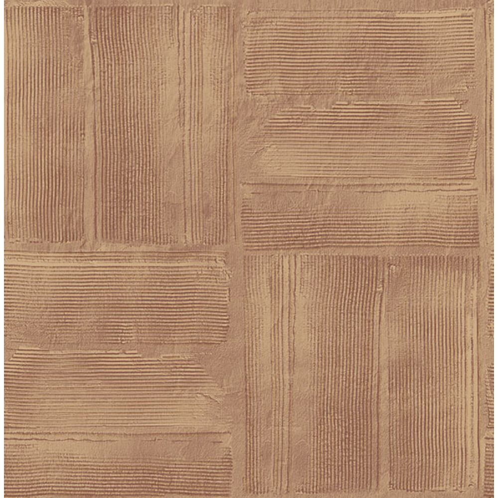 Advantage by Brewster 4125-26736 Jasper Rust Block Texture Wallpaper