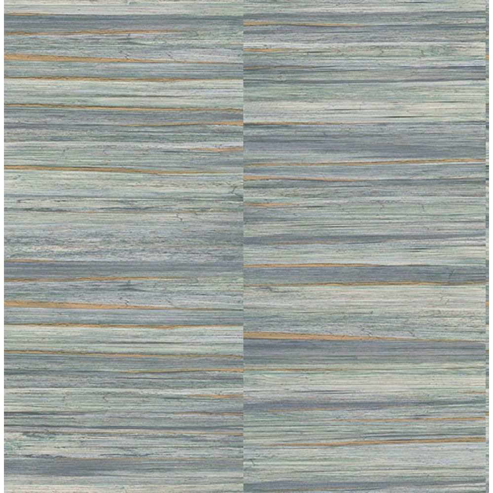 Advantage by Brewster 4125-26745 Rowan Blue Faux Grasscloth Wallpaper