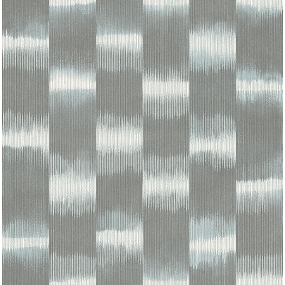 A-Street Prints by Brewster 4141-27115 Baldwin Slate Shibori Stripe Wallpaper