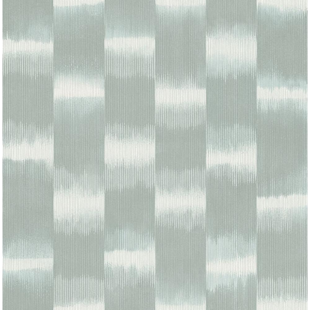 A-Street Prints by Brewster 4141-27116 Baldwin Teal Shibori Stripe Wallpaper