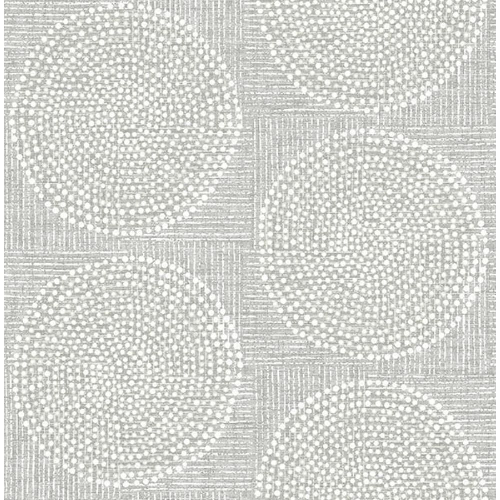 A-Street Prints by Brewster 4141-27121 Salma Grey Medallion Wallpaper
