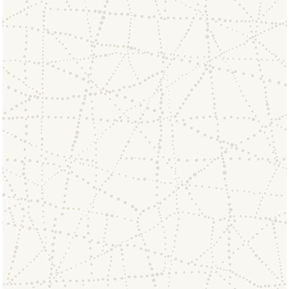 A-Street Prints by Brewster 4141-27125 Alcott Ivory Dotted Wallpaper