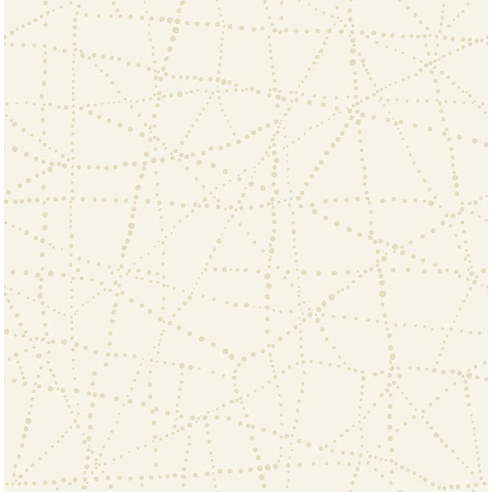 A-Street Prints by Brewster 4141-27127 Alcott Cream Dotted Wallpaper