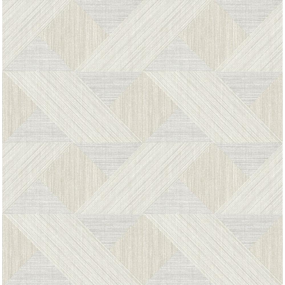 A-Street Prints by Brewster 4141-27135 Presley Grey Tessellation Wallpaper
