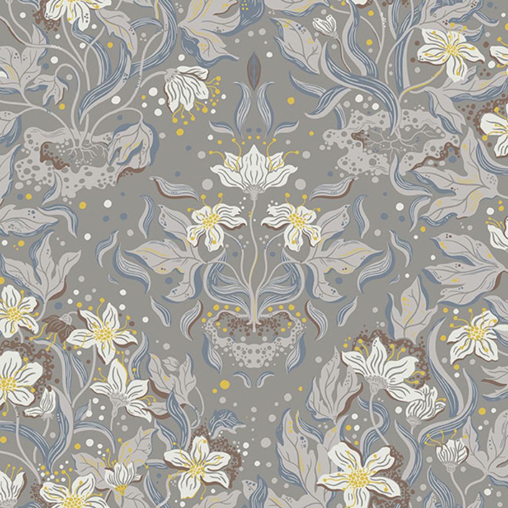 A-Street Prints by Brewster 4143-22018 Lisa Stone Floral Damask Wallpaper
