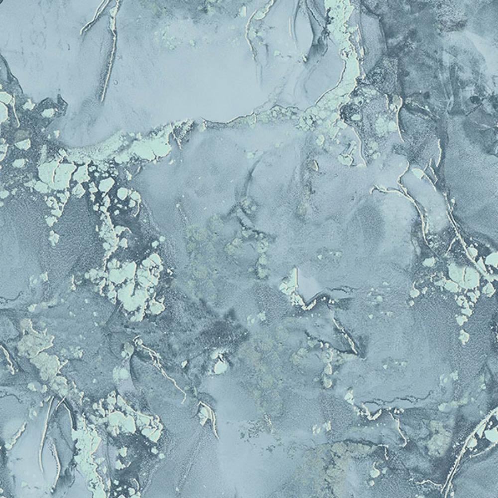 Advantage by Brewster 4144-9104 Grandin Dark Blue Marbled Wallpaper
