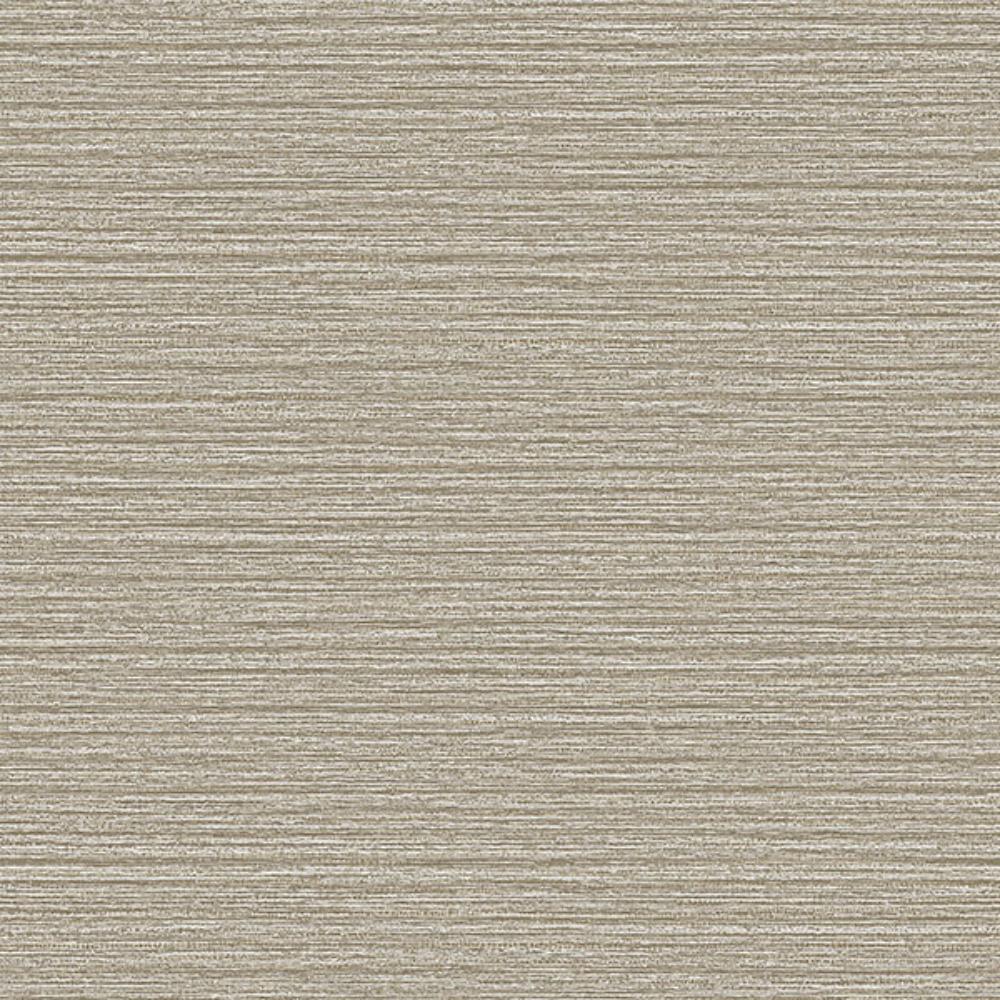 Advantage by Brewster 4144-9140 Hazen Light Brown Shimmer Stripe Wallpaper