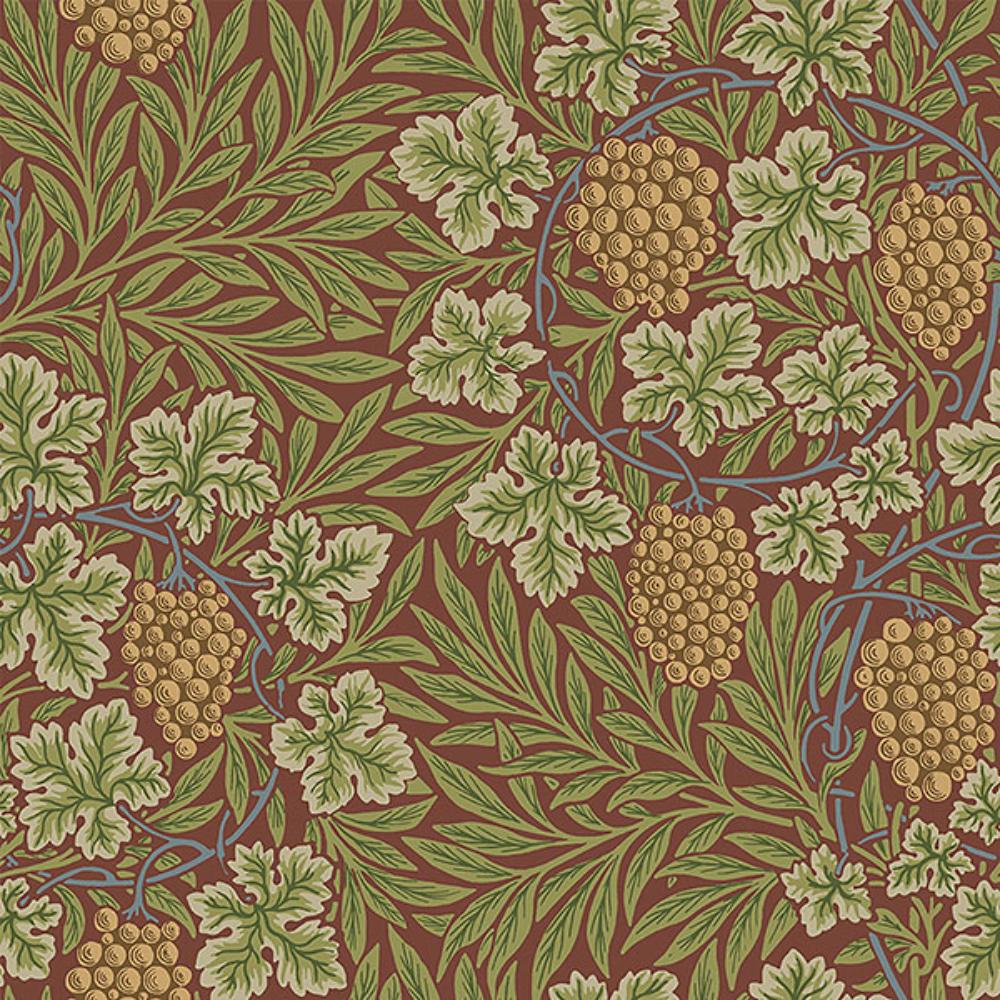 A-Street Prints by Brewster 4153-82018 Vine Ruby Woodland Fruits Wallpaper